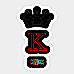 King t-shirt Sticker